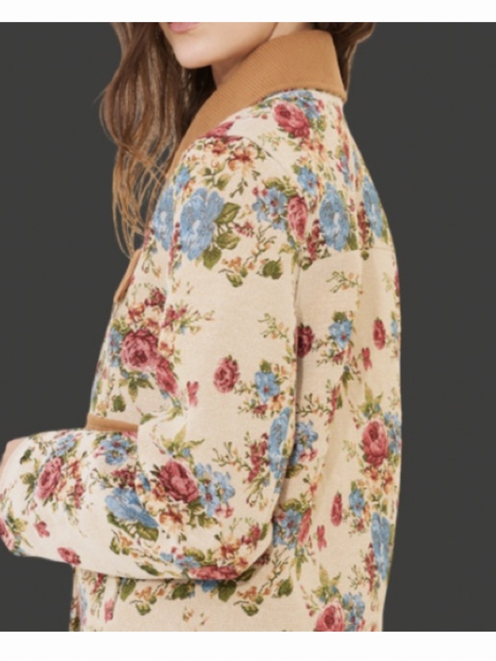 ๐ท๐ท๐ท Avec Les Filles Floral Jacket Size L - Picture 7 of 9